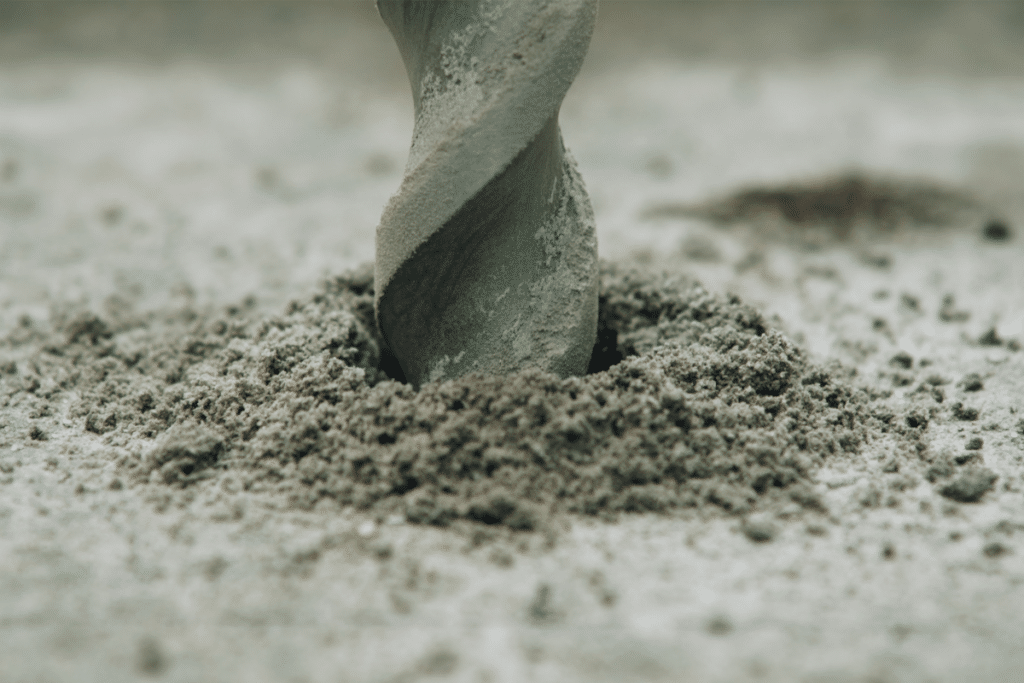 séchage du béton avant perçage