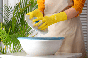 Lavage vaisselle à la main
