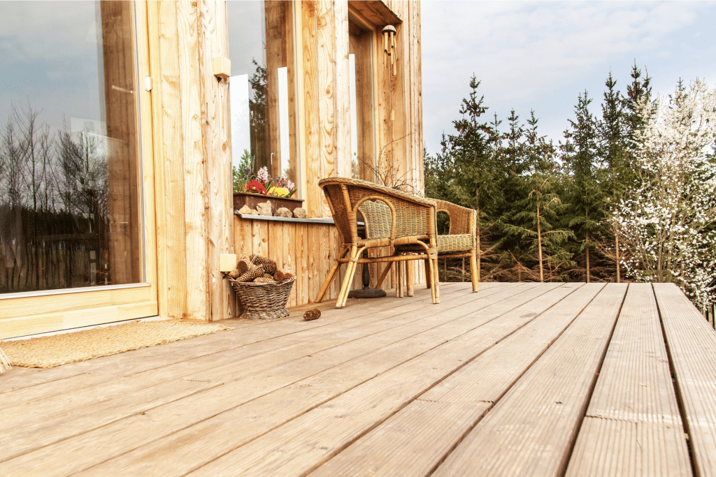 Une terrasse en bois