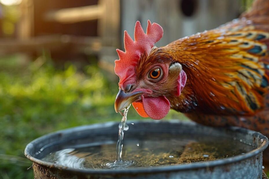 Cet ingrédient que vous possédez tous et qui transforme l'eau de vos poules favorisera leur santé.