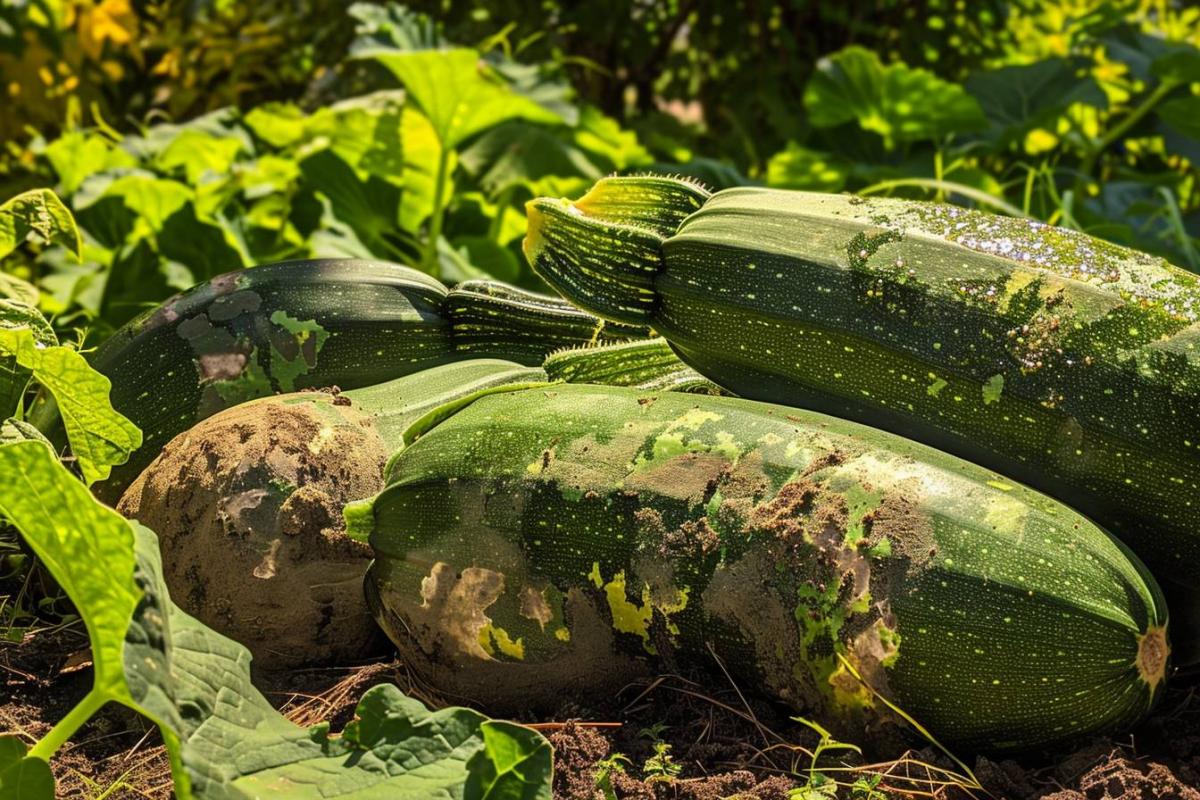 Surveiller la croissance des courgettes pour les récolter à la taille idéale sans qu'elles ne deviennent trop grosses.