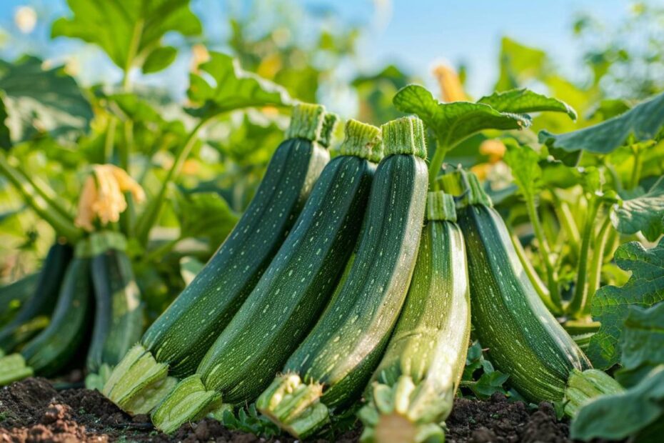 Surveiller la croissance des courgettes pour les récolter à la taille idéale sans qu'elles ne deviennent trop grosses.