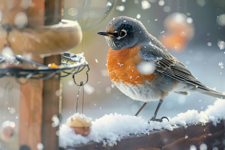 Protégez les rouges-gorges en hiver : conseils pratiques pour leur survie