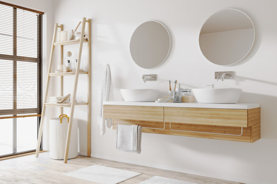 quels rangements malins pour une salle de bain nordique