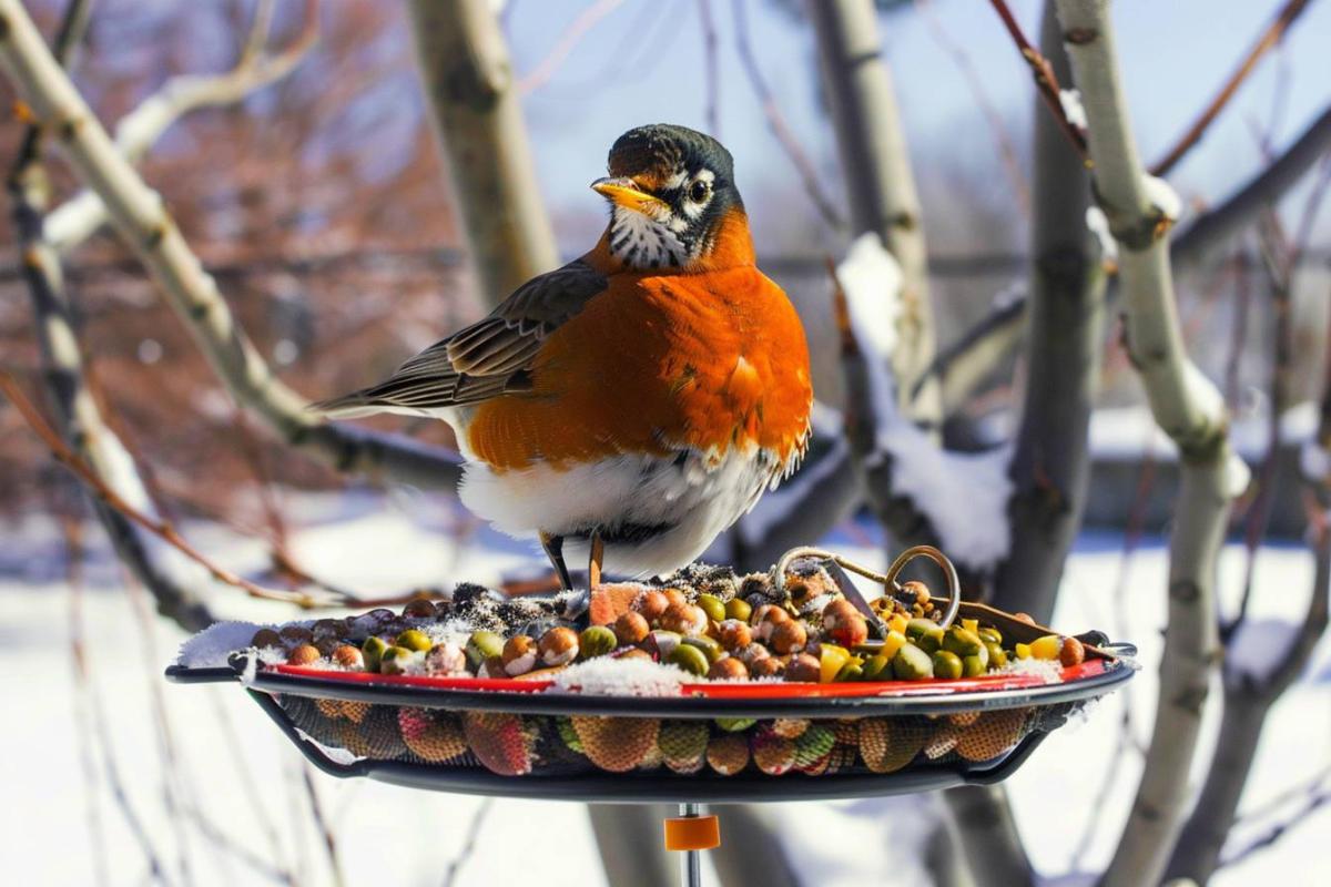 Protégez les rouges-gorges en hiver : conseils pratiques pour leur survie