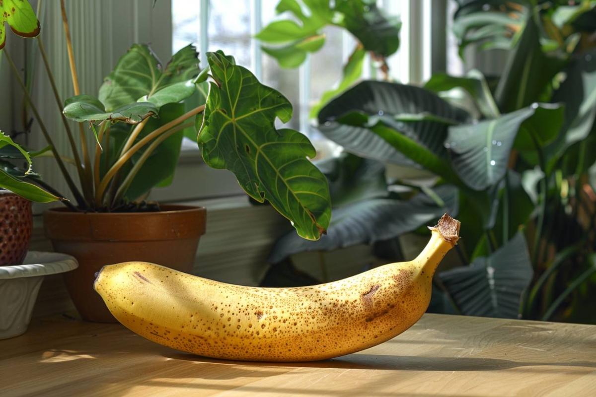 La peau de banane : un allié inattendu pour vos plantes d'intérieur