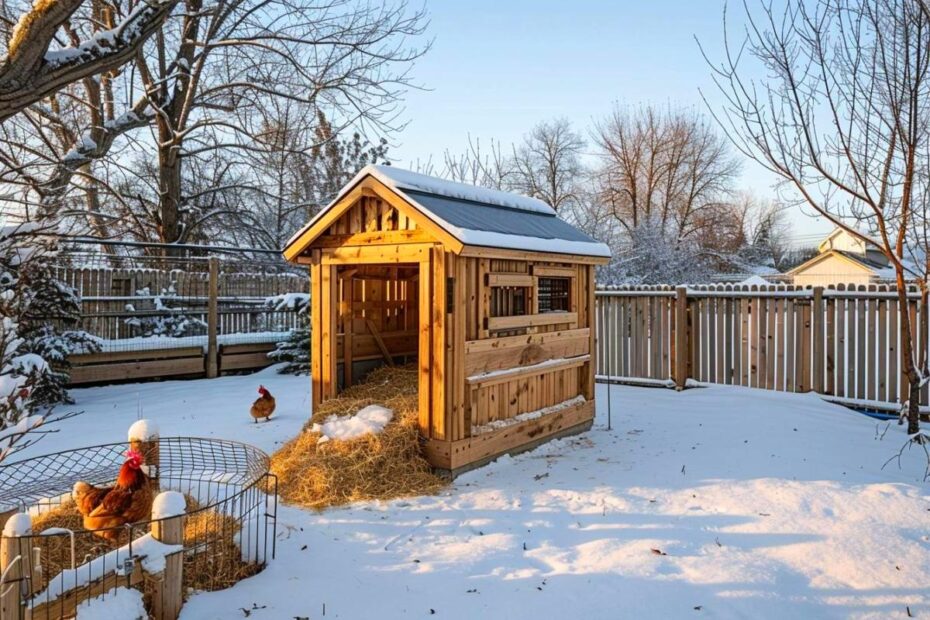 préparer poulailler pour l'hiver