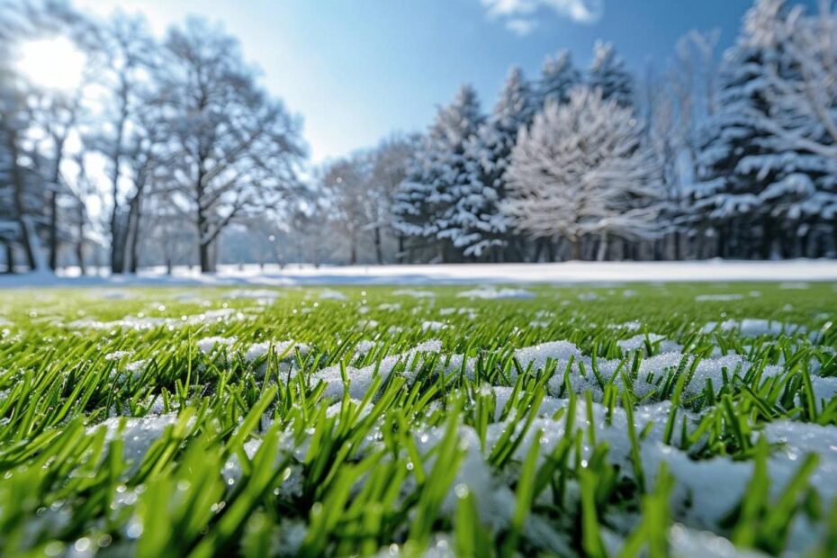 Les secrets d'un gazon en pleine santé pendant l'hiver